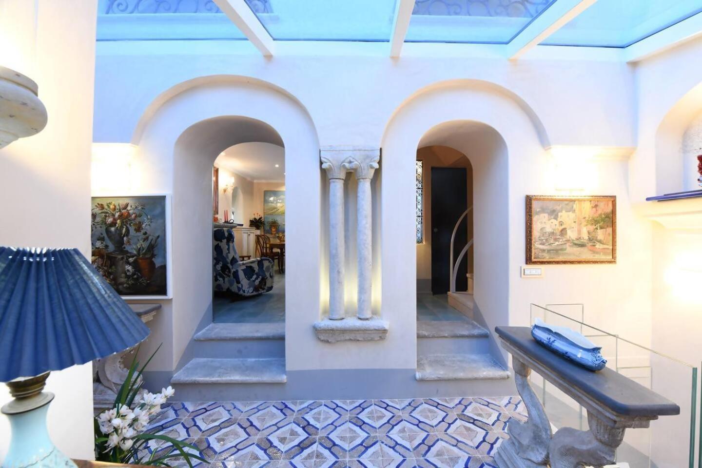 Perla Nel Blu Villa Affacciata Sul Mare Conca dei Marini Buitenkant foto