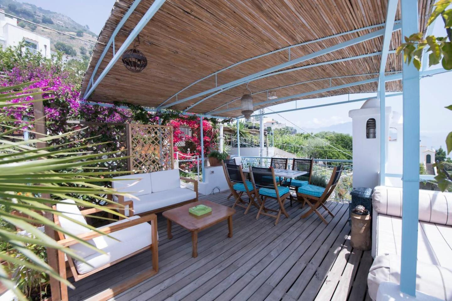 Perla Nel Blu Villa Affacciata Sul Mare Conca dei Marini Buitenkant foto
