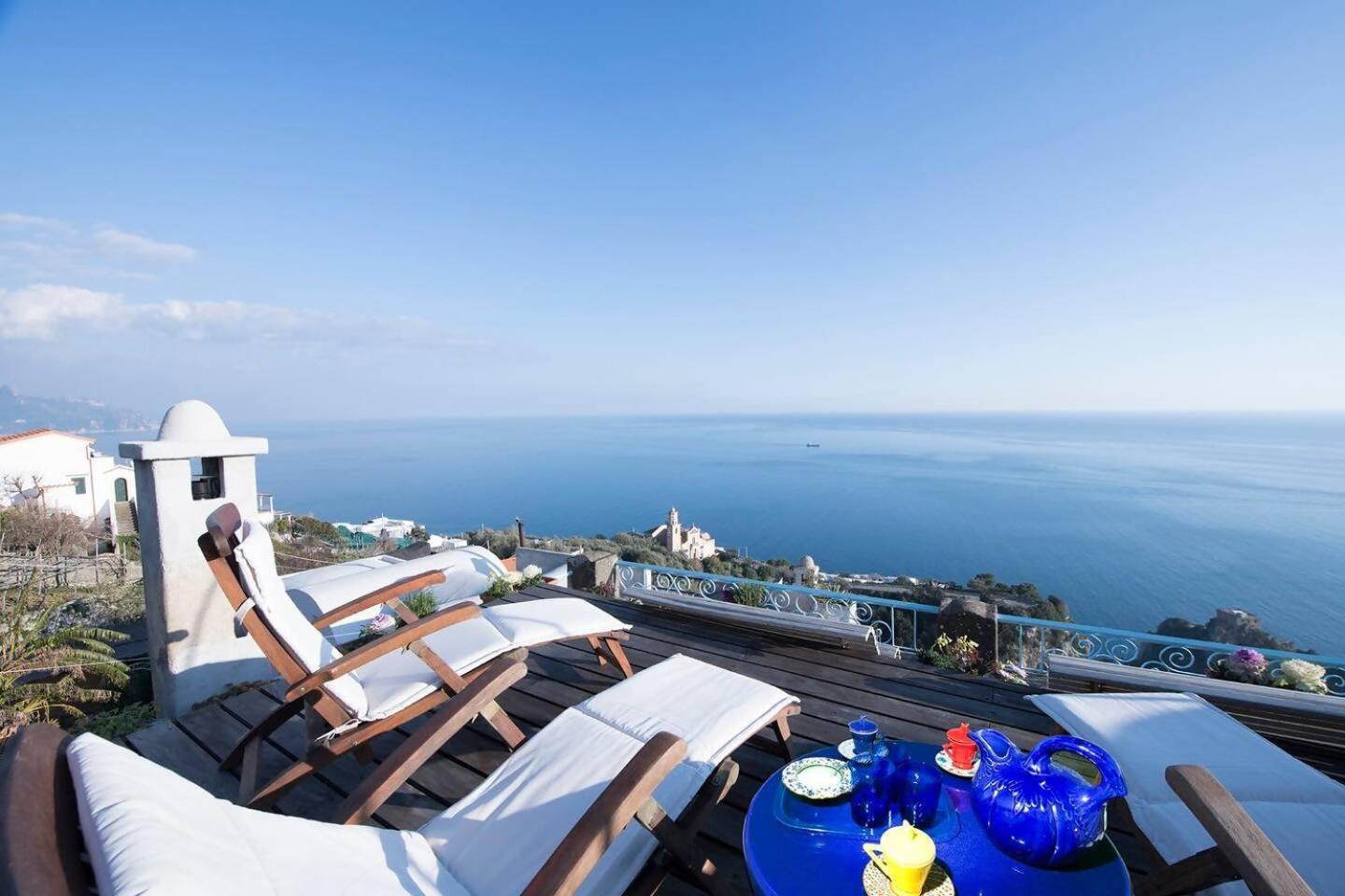 Perla Nel Blu Villa Affacciata Sul Mare Conca dei Marini Buitenkant foto